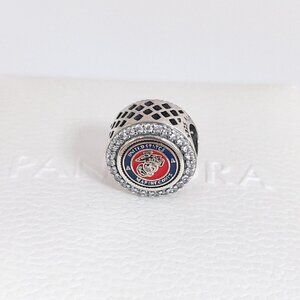 Pandora USMC Charm United States Marine Corps Bead Charm S925 Silver